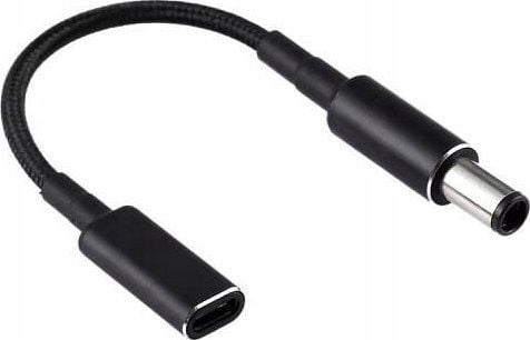CoreParts - Strømadapter - USB-C (hunn) til 4,5 mm x 3,0 mm DC-jakk (hann) - 10 A - USB Power Delivery (100 W) - svart