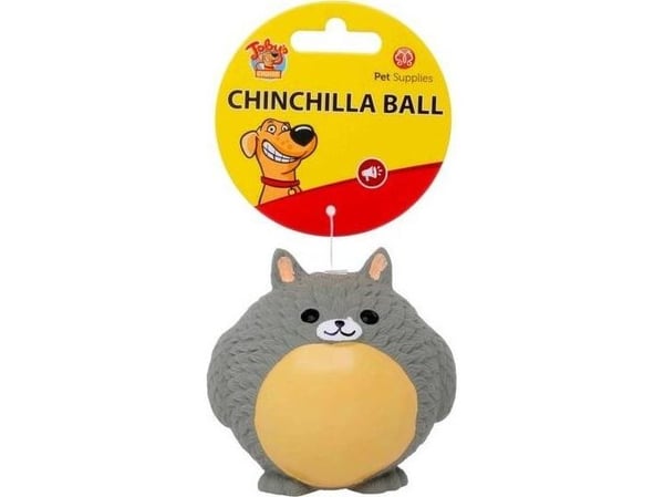Hundeleketøy i latex – Chinchilla ball /12