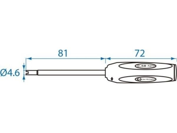 King Tony NØKKEL TIL VENTILHETTER 0,45 Nm