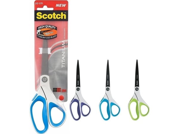 3M kontorkniver SCOTCH®, titan, 20 cm miks farger