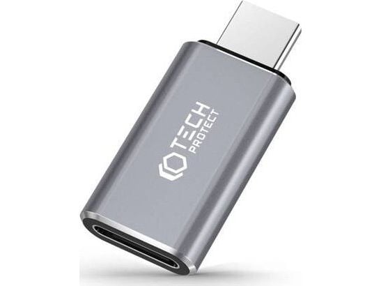 Tech-Protect TECH-PROTECT ULTRABOOST adapter Type-C till Lightning grå