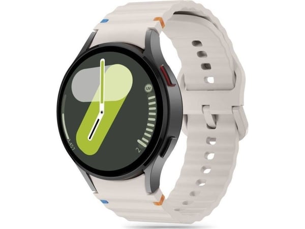 Tech-Protect silikonarmband SPORT för Samsung Galaxy Watch 4/5/5 Pro/6/7/FE StarLight