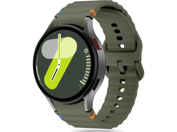 Tech-Protect silikonarmband Sport till Samsung Galaxy Watch 4/5/5 Pro/6/7/FE Army Green