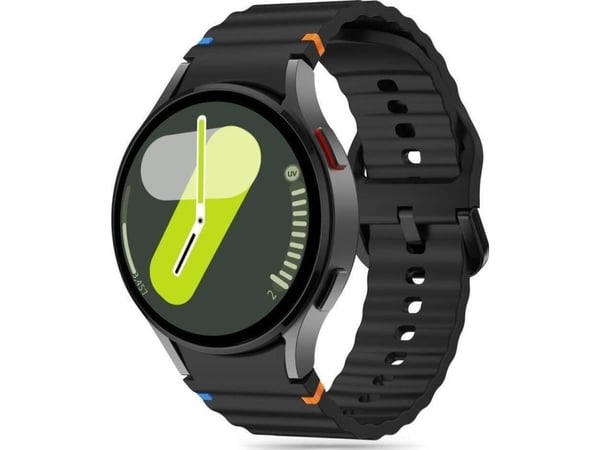Tech-Protect SILICONE SPORT rem til Samsung Galaxy Watch 4 / 5 / 5 PRO / 6 / 7 / FE | svart