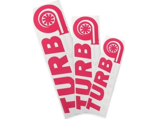 TurboWorks klistremerke TurboWorks lilla/hvit 60 cm