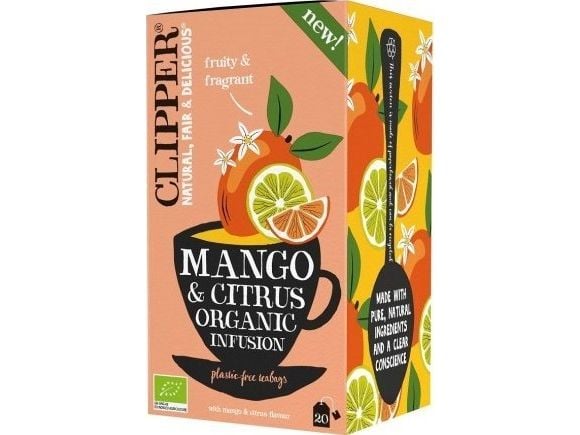 Clipper Clipper - Mango & Citrus Organic Infusion - Herbata 20 Torebek