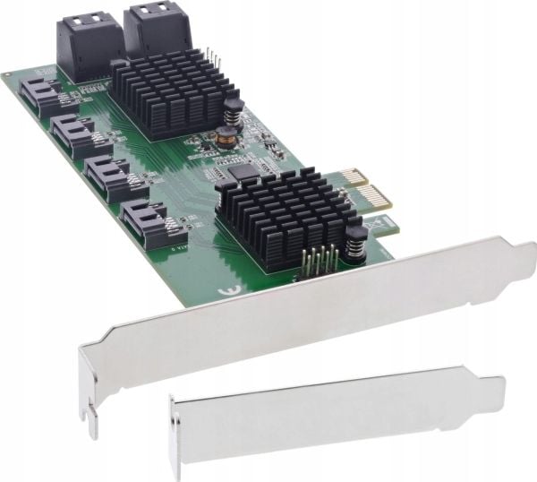 InLine 76617K, PCIe, SATA, Lavprofil, PCIe 2.0, Flerfarget, PC