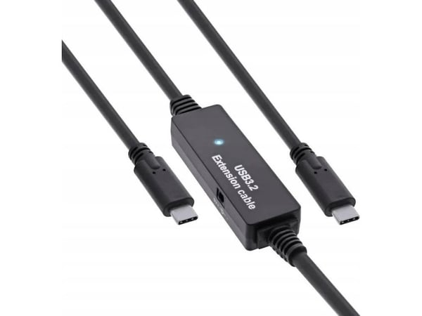 InLine 35671C, 10 m, USB C, USB A, USB 3.2 Gen 1 (3.1 Gen 1), 5 Gbit/sek, svart