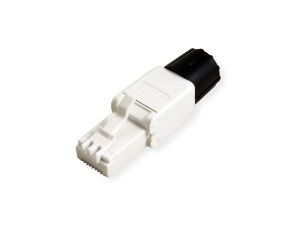 ROLINE 21.17.0324, RJ-45, Hvit, Hankjønn, Rett, Cat6a, U/UTP (UTP)
