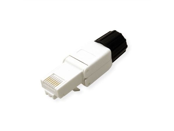ROLINE 21.17.0324, RJ-45, Hvit, Hankjønn, Rett, Cat6a, U/UTP (UTP)