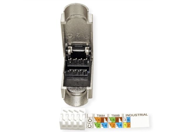 ROLINE 21.17.0325, RJ-45, Sølv, Hankjønn, Rett, Cat6a, S/UTP (STP)