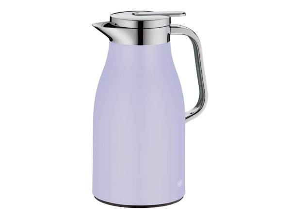 Alfi Skyline, Karaffel, 1 l, Kromfarget, Lavender, Plast, Silikon, Rustfritt stål, Termoplastisk elastomer (TPE), Rund, Plast
