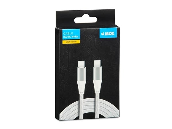 Typ C-kabel IKUTC2W 2M Vit