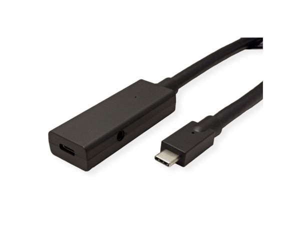 ROLINE USB 3.2 Gen 2 Repeater-kabel, C-C, ST/BU, kun data, 5 m (12.04.1105)