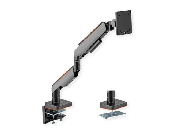 ROLINE LCD-arm, bordfeste, gassfjær, 5 ledd, maks 20 kg (17.03.1108)