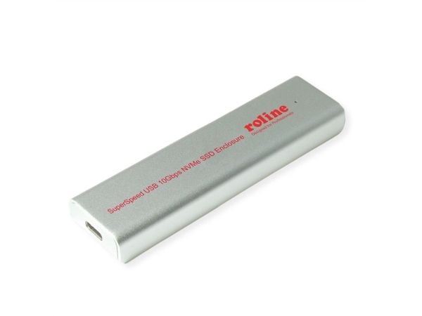 ROLINE 16.01.4148, SSD-kabinett, M.2, 10 Gbit/s, USB-tilkobling, Sølv