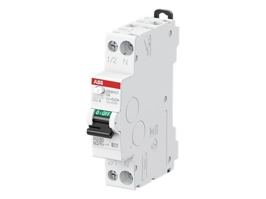 ABB RCD DSX301CA-C16/0.03 1 TE 6kA1P+N AC16 30mA (2CSR255165R1164)