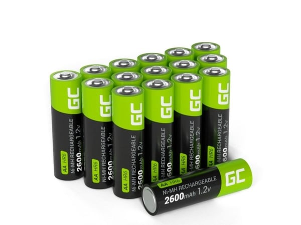 Green Cell - Batteri 16 x AA / HR6 / R6 - nickel-metal hydride - (ladbare) - 2600 mAh