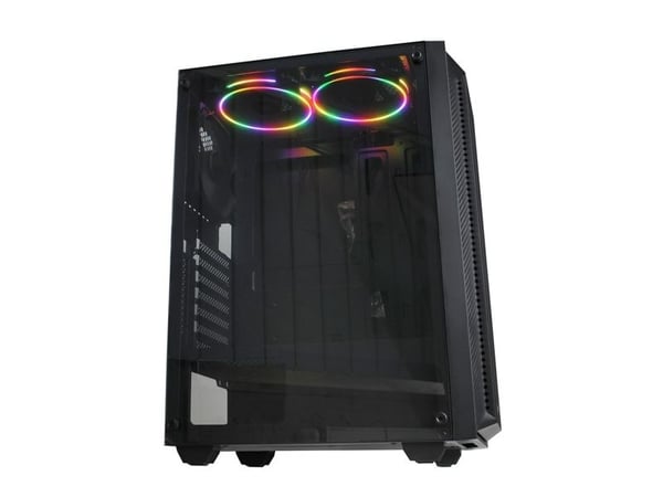 iBox CETUS 906, Midi Tower, PC, Sort, ATX, Micro ATX, Spilling, Multi