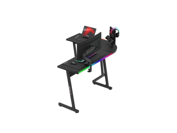 Huzaro Hero 6.0 RGB, Hjørne, L-form, Stål, Spilling, Karbonfiber, Matt