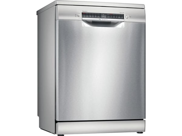 Bosch Serie 4 SMS4EKI06E, Frittstående, Full størrelse (60 cm), Rustfritt stål, Sort, Rustfritt stål, Knapper, LCD