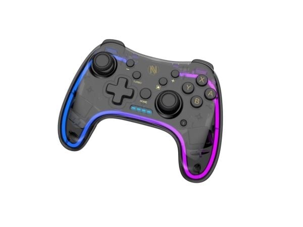 iBOX Aurora GP5 - Håndkonsoll - trådløs - Bluetooth - transparent svart - for Android, iOS, Nintendo Switch, Nintendo Switch Lite, Nintendo Switch ...