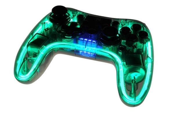 iBOX Aurora GP5 - Håndkonsoll - trådløs - Bluetooth - transparent svart - for Android, iOS, Nintendo Switch, Nintendo Switch Lite, Nintendo Switch ...
