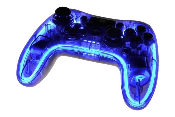iBOX Aurora GP5 - Håndkonsoll - trådløs - Bluetooth - transparent svart - for Android, iOS, Nintendo Switch, Nintendo Switch Lite, Nintendo Switch ...
