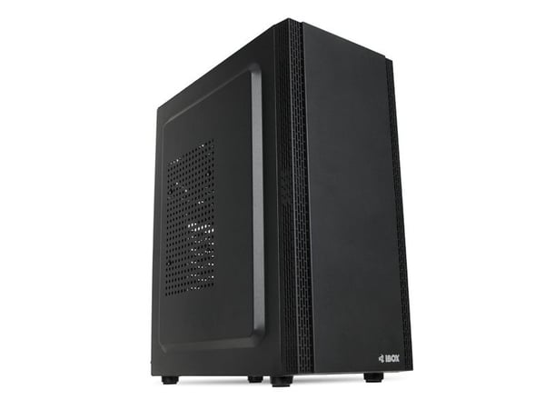 iBox ANTILA 39, Midi Tower, PC, musta, ATX, mikro ATX, Pelaaminen, 15 cm