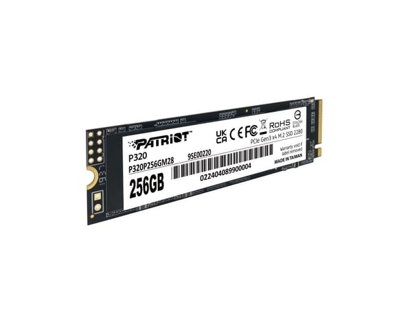 Patriot P320 - SSD - 256 GB - intern - M.2 2280 - PCIe 3.0 x4 (NVMe)