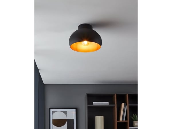 EGLO MOGANO 2 KATTO E27 Ø280 MUSTA/KUPARI