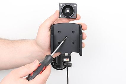 Brodit Active holder with cig-plug - Billaderholder + bilstrømadapter - 60 watt - 7 A - 2 utgangskontakter (24 pin USB-C, USB)