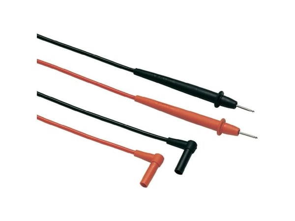 Fluke TL75-1, Testausjohdin, Musta, Punainen, CAT II, PVC-muovi, 1,22 m, 1000 V