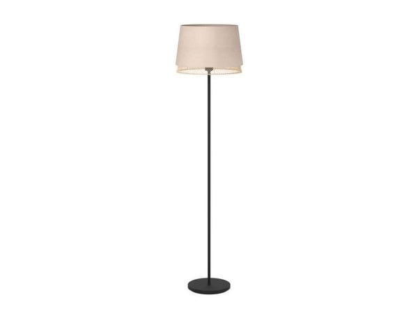 EGLO 43978, Sort, Brun, Naturlig, Soverom, Spise rom, Stue, Stål, Tekstil, Tre, IP20, II, E27