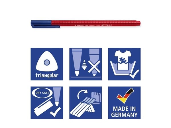 Fineliner Staedtler® triplus® Color 323 med 8+2 stk. ass. farver