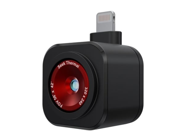 Seek Thermal LQ-ABAX, 320 x 240 piksler, -20 - 330 °C, Rav, Black Hot, Ironbow, Hvit varm, 35 mK, 25 Hz, Termisk