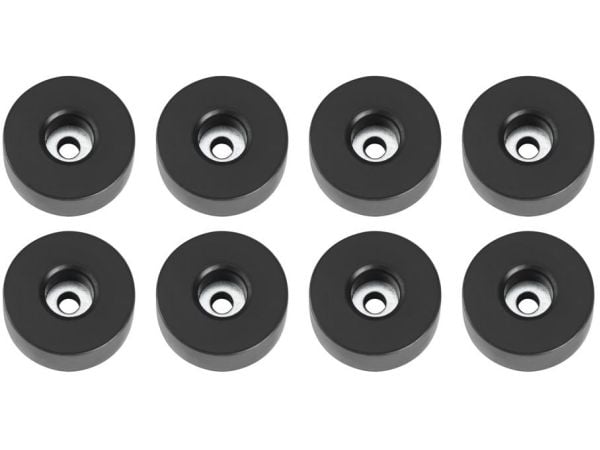 adam hall 4907 M8 AH, Fötter, Svart, Polyvinylklorid (PVC), 38 mm, 38 mm, 15 mm