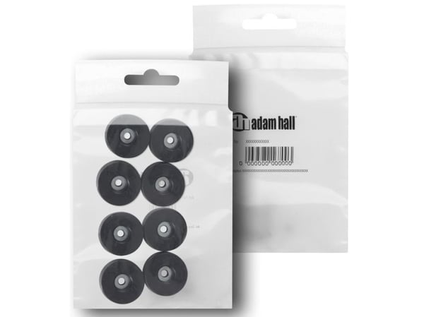 Adam Hall 4907 M8 AH kumijalkasarja 8 kpl