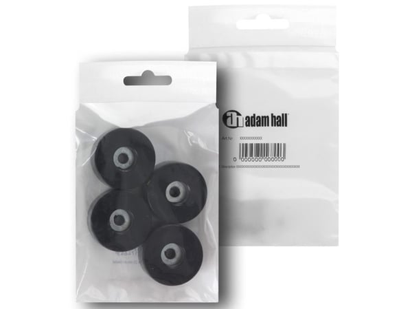 Adam Hall 4909 M4 AH Kumijalkasarja 4 kpl
