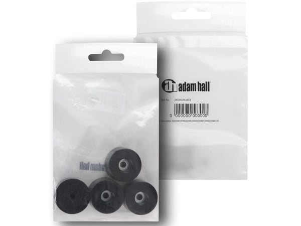 Adam Hall 4911 M4 AH Kumijalkasarja 4 kpl