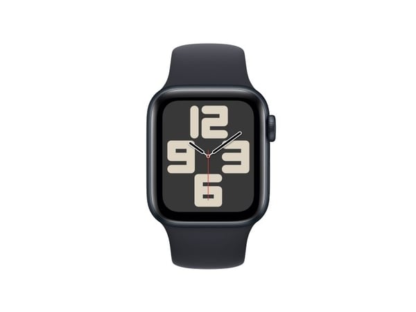 Apple Watch SE (GPS + Cellular) - 2. generasjon - 40 mm - midnattsaluminium - smartklokke med sportsbånd - fluorelastomer - midnatt - båndbredde: S...