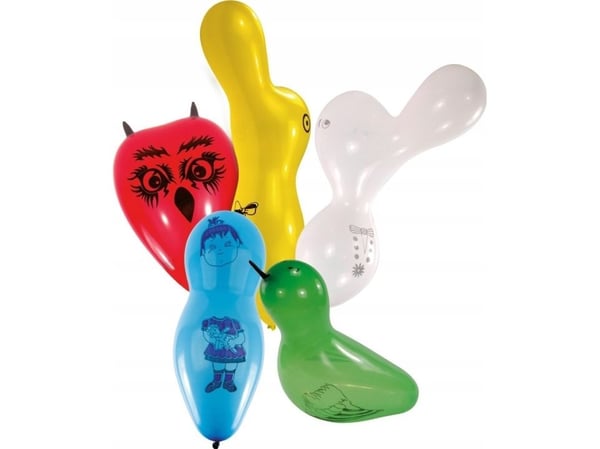 Latexballonger i ulike former og farger 20 stk 6470