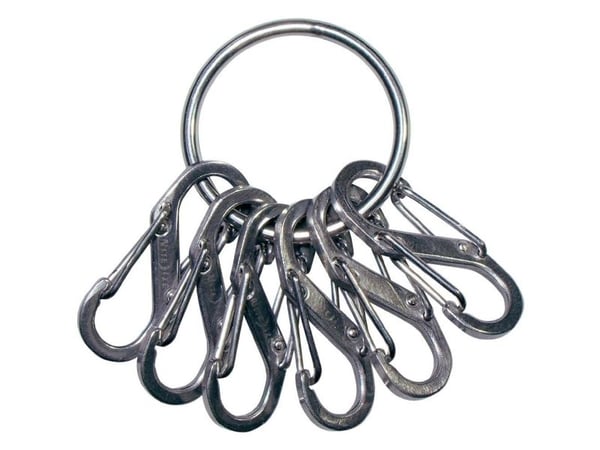 Nite Ize KeyRing, Nøkkelkarabin, Rustfritt stål, Rustfritt stål, 22 g