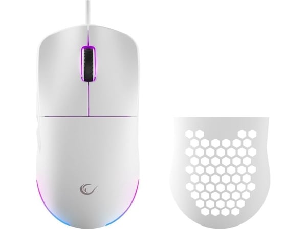 Rampage Rampage BLINK gaming mus USB RGB optisk sensor 825F Hvit 12800 dpi
