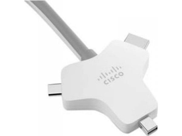 Cisco Multi-head - Video- / lyd- / datakabel - HDMI hann til HDMI, Mini DisplayPort, USB-C hann - 9 m - for Webex Room Kit Mini - No Encryption and...