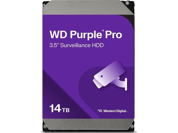 WD Purple Pro 14TB 3,5'' SATA III (6 Gb/s) serverstasjon (WD142PURP)