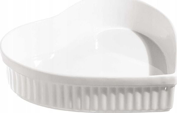 La Porcellana Bianca Cupido hjerte bakeform - hvit, 25 cm
