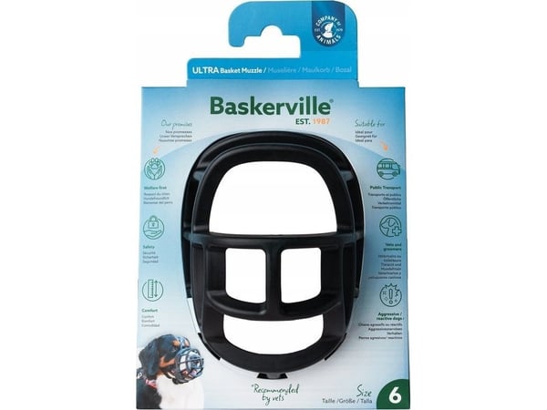 Baskerville Baskerville Ultra-6 munning svart Baskerville Baskerville Ultra-6 munning svart
