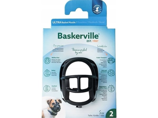 Baskerville Ultra-2 svart hundegitter