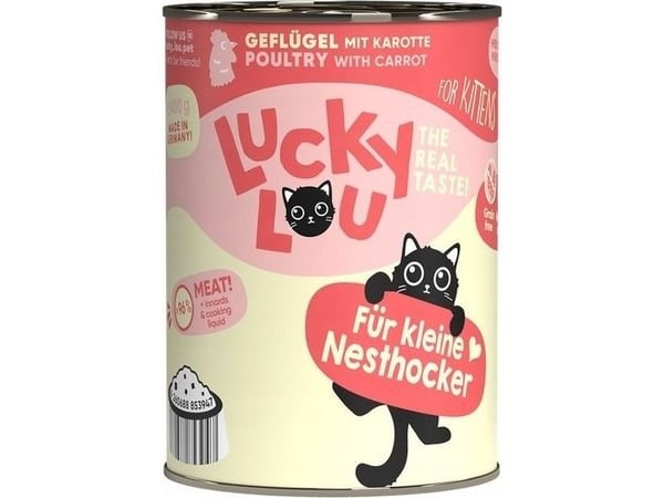 Lucky Lou Lifestage kattunge med fjærkre 400 g
